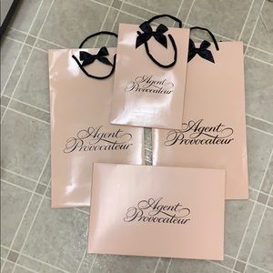 Agent provocateur bags and box